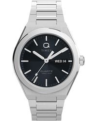 Timex - Q Continental Day & Date Bracelet Watch, 39Mm - Lyst