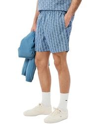 Lacoste - Monogram 6.1 Swim Trunks - Lyst