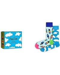 Happy Socks - Sunny Day Cotton Blend Crew Socks Gift Box, Pack Of 2 - Lyst