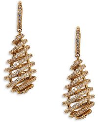 Nadri - Pisa Open Pave Drop Earrings, 1.6L - Lyst