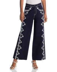 Cinq À Sept - Betsy High Rise Wide Leg Ankle Jeans - Lyst