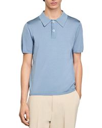Sandro - Pablo Slim Fit Knit Polo Shirt - Lyst