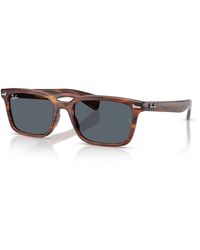 Ray-Ban - Brunel Rectangular Sunglasses, 56Mm - Lyst