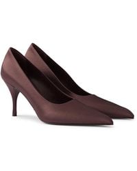 Prada - Satin Pumps - Lyst