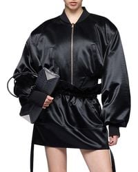 The Attico - Satin Bomber Jacket - Lyst