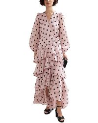 Phase Eight Nicola Spot Dress in Pink | Lyst