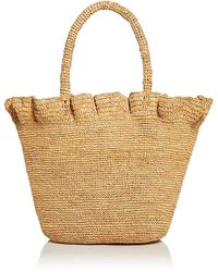 Loeffler Randall - Cyrus Raffia Ruffle Tote - Lyst