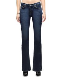 RE/DONE - Low Rise Micro Bootcut Jeans - Lyst
