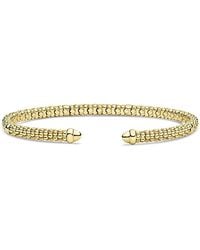 Lagos - 18K Signature Caviar Beaded Versa Torque Cuff Bracelet - Lyst