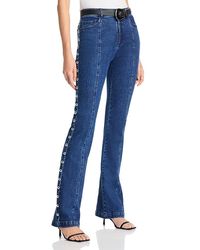 Cinq À Sept - Shailene Studded High Rise Jeans - Lyst