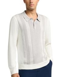 Onia - Cotton Knit Long Sleeve Polo - Lyst