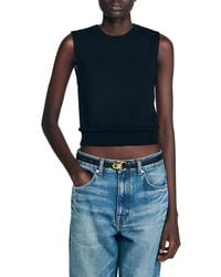 Sandro - Emie Sleeveless Sweater - Lyst