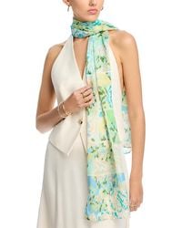 Echo - Sparkle Floral Patch Oblong Scarf - Lyst