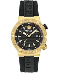 Versace - Greca Logo Diver Watch, 43Mm - Lyst