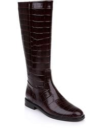 L'Agence - Cortland Patent Leather Boots - Lyst
