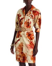 Donna Karan - Floral Print Shirtdress - Lyst