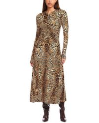 Fifteen Twenty - Kourtney Cross Front Midi Dress - Lyst