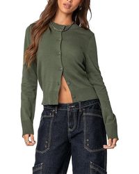 Edikted - Hollie Button Up Cardigan - Lyst