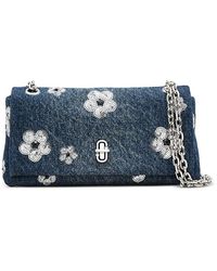 Marc Jacobs - The Sequin Daisy Denim Dual Chain Wallet - Lyst