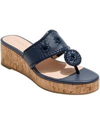 Jack Rogers - Jacks Thong Toe Wedge Platform Sandals - Lyst