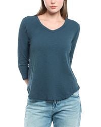 Wilt - 3/4 Sleeve Raw Hem Shirttail Tee - Lyst