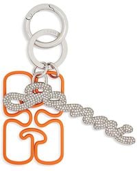Ganni - Strass Signature Keyring - Lyst