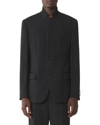 Lanvin - Wool Jacket With Stand-Up Collar - Lyst