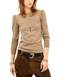 Ba&sh - Britanie Wool Puff Sleeve Sweater - Lyst