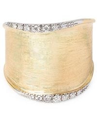 Marco Bicego - 18K Lunaria Diamond Band Ring - Lyst