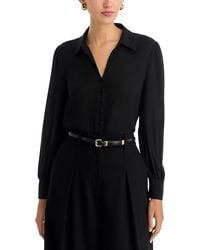 Tahari - Button Up Blouse - Lyst