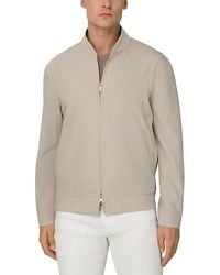 BOGGI - Regular Fit Wool Mix Bomber Jacket - Lyst
