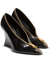 Balmain - Zip Wedge Pumps - Lyst