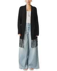 Splendid - Spl X Cj Fringe Open Front Cardigan Sweater - Lyst