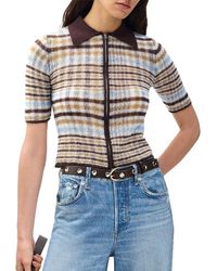 Rag & Bone - Leva Short Sleeve Zip Polo Sweater - Lyst