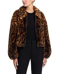 A.L.C. - A. L.C. Esme Faux Fur Animal Print Jacket - Lyst