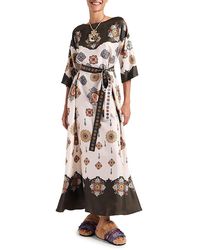 La DoubleJ - Muumuu Round Neck Nucleus Placee Dress - Lyst