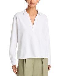 Frank & Eileen - Patrick Cotton Collared Sweatshirt - Lyst