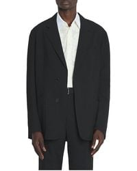 Lanvin - Loose-Fitting Wool Jacket - Lyst