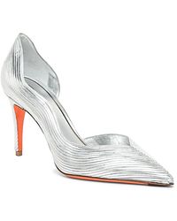 Santoni - Leather High-Heel Pump - Lyst