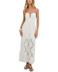 ViX - Vix Eyelet Zhen Long Swim Cover-Up Dress - Lyst