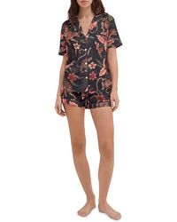 Desmond & Dempsey - Deia Short Pajama Set - Lyst