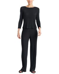 Natori - Rib Essentials Long Sleeve Pajama Set - Lyst