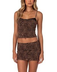 Edikted - Edin Leopard Print Mesh Bra Top - Lyst