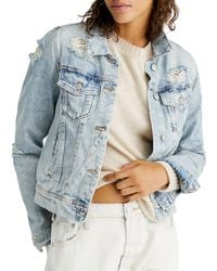 Free People Denim jackets for Women - Up to 55% off | Lyst