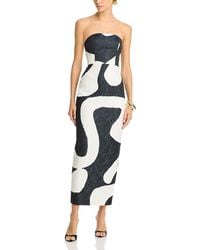 MILLY - Orion Ink Swirl Dress - Lyst