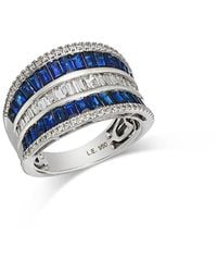 Bloomingdale's Fine Collection - Limited Edition Sapphire & Diamond Multirow Ring - Lyst