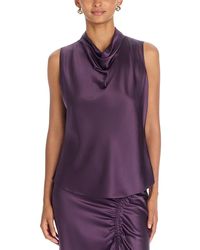 Veronica Beard - Tam Silk Blend Cowl Neck Top - Lyst