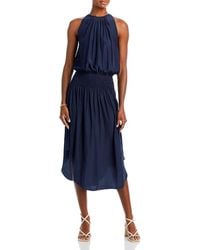 Ramy Brook - Audrey Sleeveless Halter Drop Waist Midi Dress - Lyst