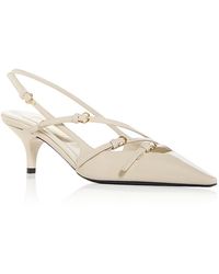 Miu Miu - Pointed Toe Slingback Sandals - Lyst