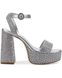 Larroude - Dolly Ankle Strap Platform High Heel Sandals - Lyst
